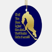 Een schotel! Hockey Tree Ornament (Rechts)