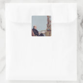 Een Schots advocaat Vierkante Sticker (Tas)