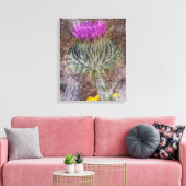 Een Schots Thistle Canvas Afdruk (Insitu (Woonkamer))