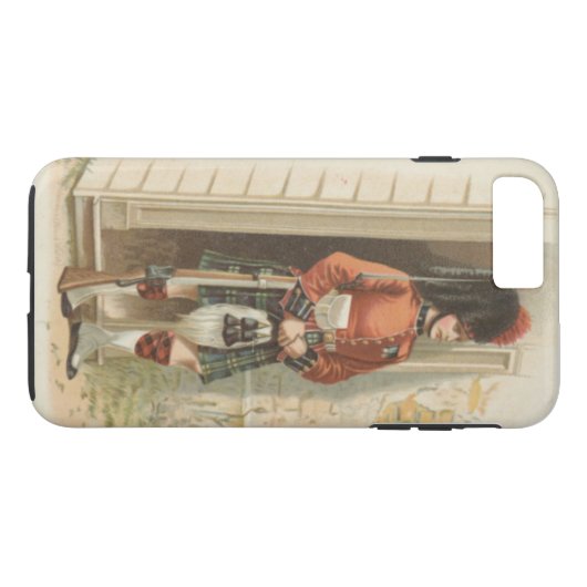 Een Schotse soldaat Case-Mate iPhone Case (Achterkant (Horizontaal))