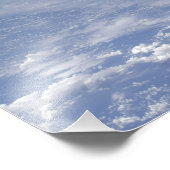 Een schuchtere uitzicht van de atmosfeer op aarde foto afdruk (Hoek)