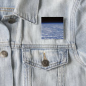 Een schuchtere uitzicht van de atmosfeer op aarde vierkante button 5,1 cm (In situ)