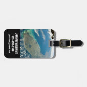 Een schuine Florida, aan de zuidoostelijke kust Bagagelabel (Voorkant horizontaal)