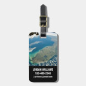 Een schuine Florida, aan de zuidoostelijke kust Bagagelabel (Voorkant verticaal)