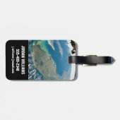 Een schuine Florida, aan de zuidoostelijke kust Bagagelabel (Achterkant horizontaal)