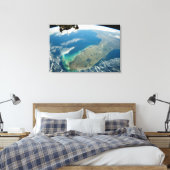 Een schuine Florida, aan de zuidoostelijke kust Canvas Afdruk (Insitu (Slaapkamer))