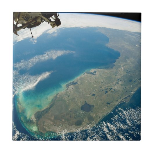 Een schuine Florida, aan de zuidoostelijke kust Tegeltje (Voorkant)