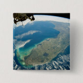 Een schuine Florida, aan de zuidoostelijke kust Vierkante Button 5,1 Cm (Voorkant)