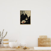 Een schuldige verdachte probeert een vraag te stel poster (Keuken)