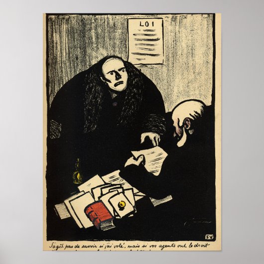 Een schuldige verdachte probeert een vraag te stel poster (Voorkant)