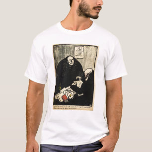 Een schuldige verdachte probeert een vraag te stel t-shirt