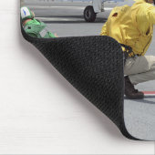 Een schutter aan boord van de vliegtuig vervoerder muismat (Hoek)