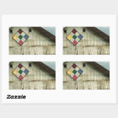 Een schuur die ooit was rechthoekige sticker (Vel)