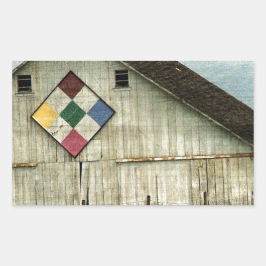 Een schuur die ooit was rechthoekige sticker (Voorkant)