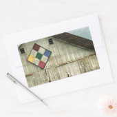 Een schuur die ooit was rechthoekige sticker (Envelop)