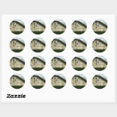 Een schuur die ooit was ronde sticker (Vel)