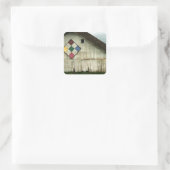 Een schuur die ooit was vierkante sticker (Tas)