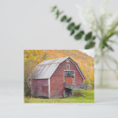 Een schuur in de groene bergen van Vermont. Hancoc Briefkaart (Staand voorkant)