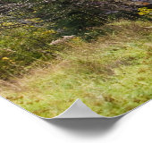 Een schuur in de groene bergen van Vermont. Hancoc Poster (Hoek)