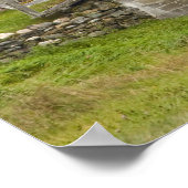 Een schuur in de groene bergen van Vermont. Hancoc Poster (Hoek)