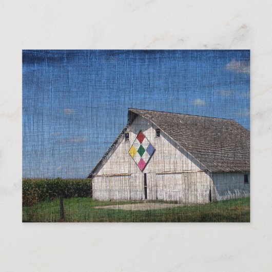 Een schuur met een watje briefkaart (Voorkant)
