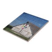 Een schuur met een watje tegeltje (Zijkant)