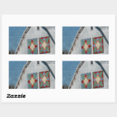 Een schuur met twee watten rechthoekige sticker (Vel)