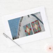 Een schuur met twee watten rechthoekige sticker (Envelop)