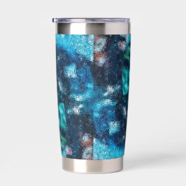 Een sci-fi uitzicht van een mysterieus universum geïsoleerde drinkbeker