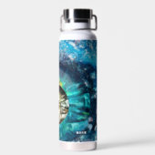 Een sci-fi uitzicht van een mysterieus universum waterfles (Achterkant)