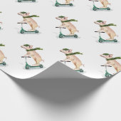 Een scooter maken cadeaupapier (Hoek)