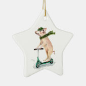 Een scooter maken keramisch ornament (Rechts)