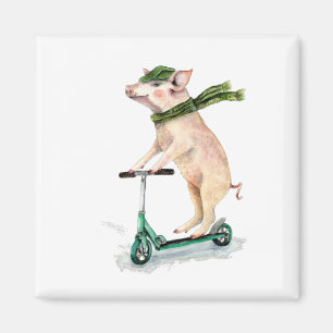 Een scooter maken magneet
