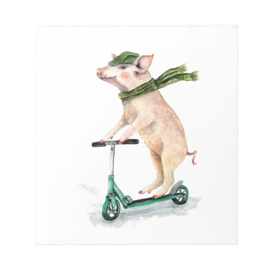 Een scooter maken notitieblok (Voorkant)