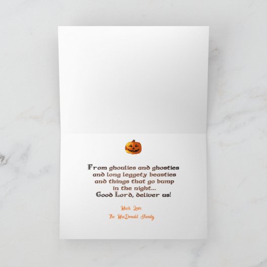 Een Scottish Halloween Blessing - Kaart (Binnen)