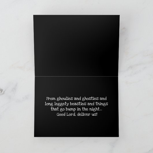 Een Scottish Halloween Blessing - Kaart (Binnen)