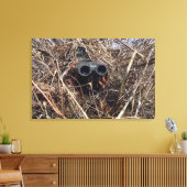 Een scout-waarnemer oefent observatietechniek 2 canvas afdruk (Insitu (Woonkamer))