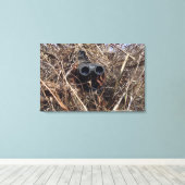 Een scout-waarnemer oefent observatietechniek 2 canvas afdruk (Insitu (Houten vloer))