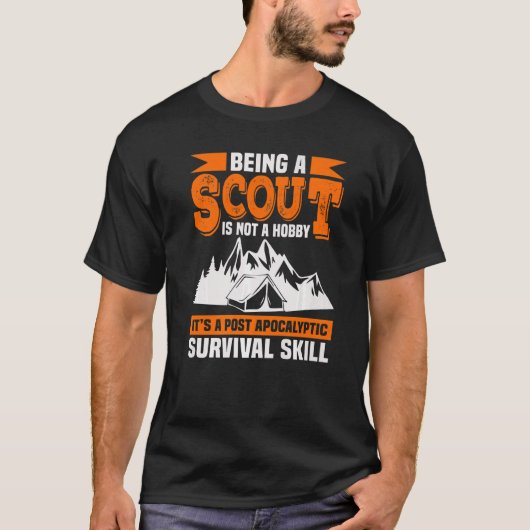 Een scout zijn is geen hobbycouting t-shirt (Voorkant)