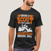 Een scout zijn is geen hobbycouting t-shirt (Voorkant)