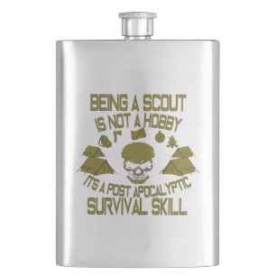 Een scout zijn is geen klassieke hobbyfles heupfles