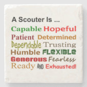 Een scouter is... Onderzetter (Voorkant)