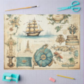 Een Scrappy nautische serie ontwerp 14 Tissuepapier (Craft)