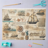 Een Scrappy nautische serie ontwerp 15 Tissuepapier (Craft)