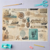 Een Scrappy nautische serie ontwerp 16 Tissuepapier (Craft)