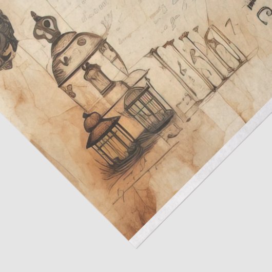 Een Scrappy nautische serie ontwerp 16 Tissuepapier (Detail)