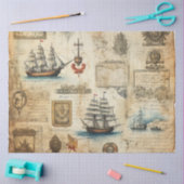 Een Scrappy nautische serie ontwerp 18 Tissuepapier (Craft)