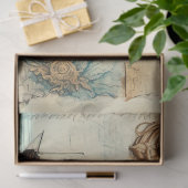 Een Scrappy nautische serie ontwerp 3 Tissuepapier (Geschenk)