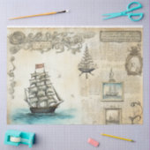 Een Scrappy nautische serie ontwerp 7 Tissuepapier (Craft)