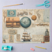 Een Scrappy nautische serie ontwerp 9 Tissuepapier (Craft)